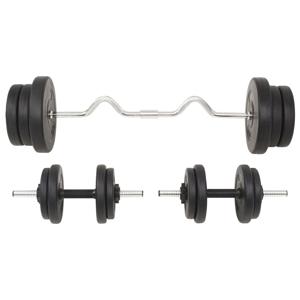 vidaXL egykezes és kétkezes súlyzókészlet 60 kg