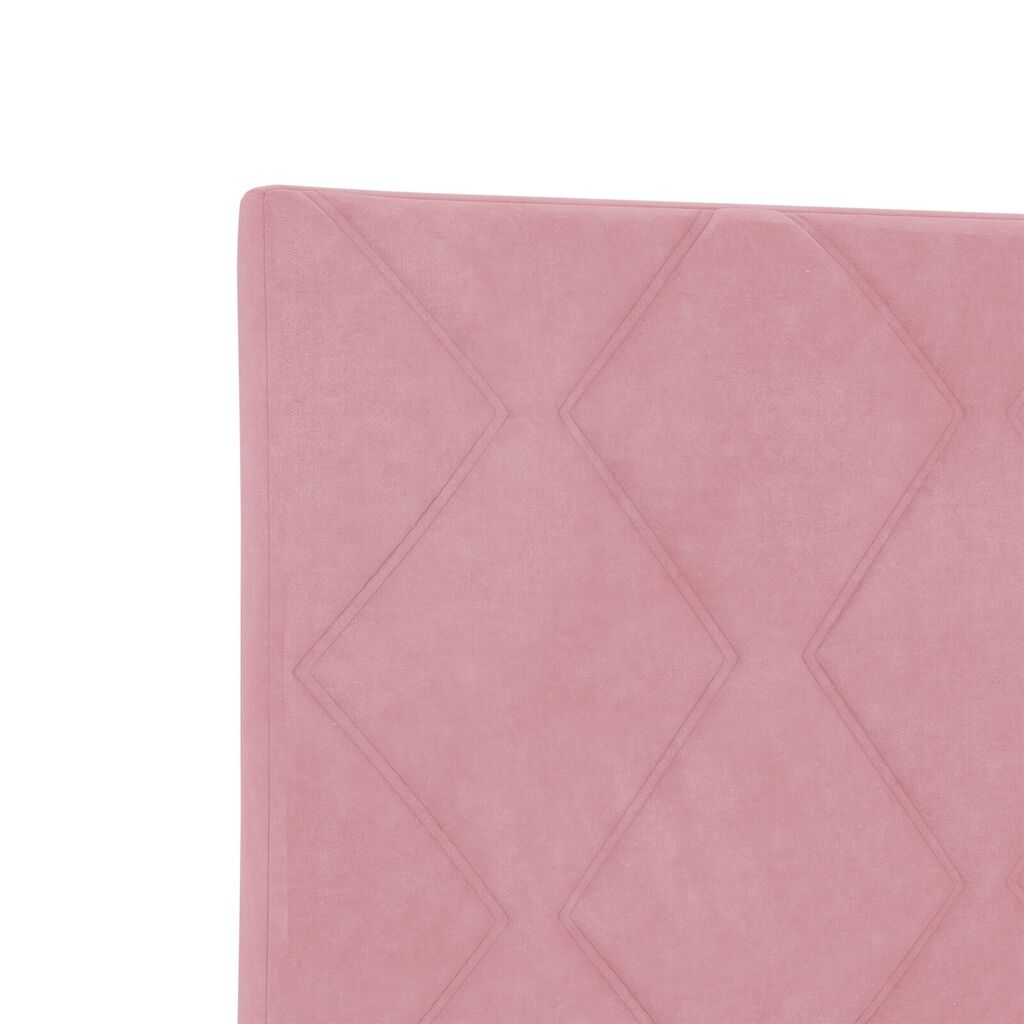 vidaXL fejtámla gyémánt blokkokkal, Rózsaszín, 180 cm bársony