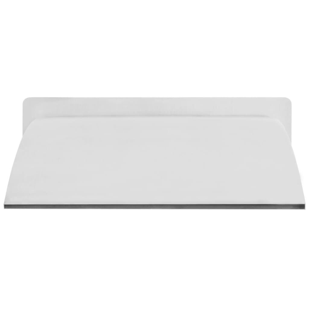 vidaXL ezüstszínű rozsdamentes acél medence-szökőkút 30 x 9 x 26 cm