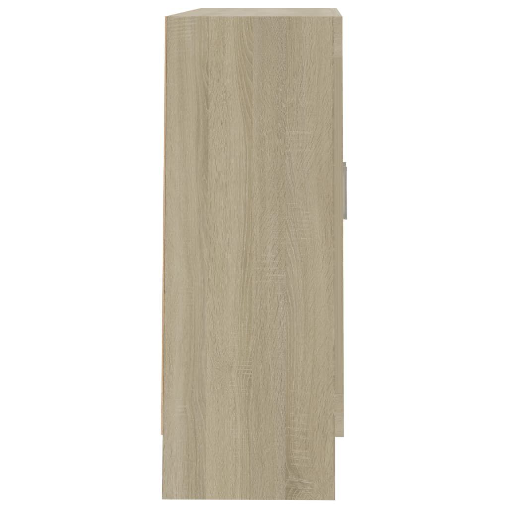vidaXL sonoma tölgy színű szerelt fa könyvszekrény 82,5x30,5x80 cm