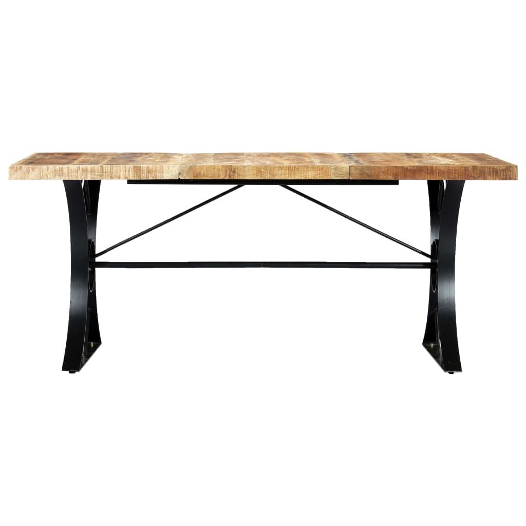 vidaXL tömör mangófa étkezőasztal 180 x 90 x 76 cm