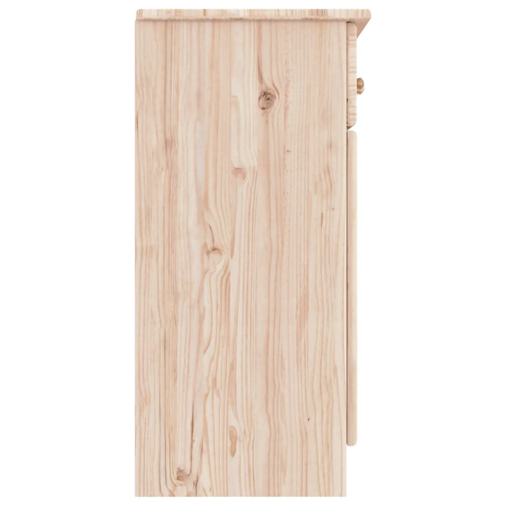 vidaXL ALTA tömör fenyőfa tálalószekrény 112x35x73 cm