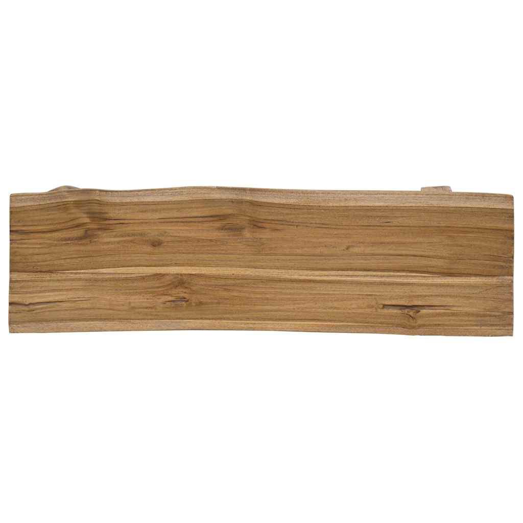 vidaXL vegyes újrahasznosított fa és tömör tíkfa pad 100 x 28 x 43 cm