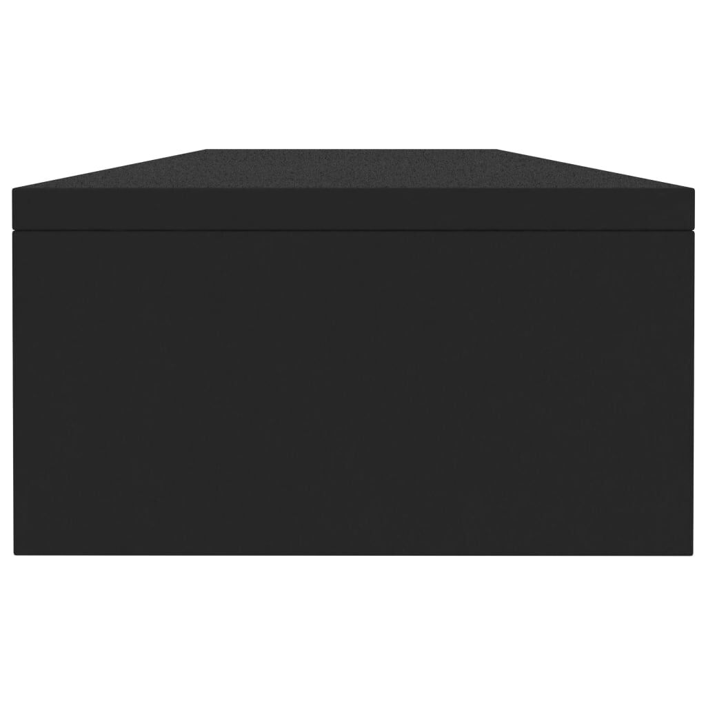 vidaXL fekete szerelt fa monitorállvány 100 x 24 x 13 cm