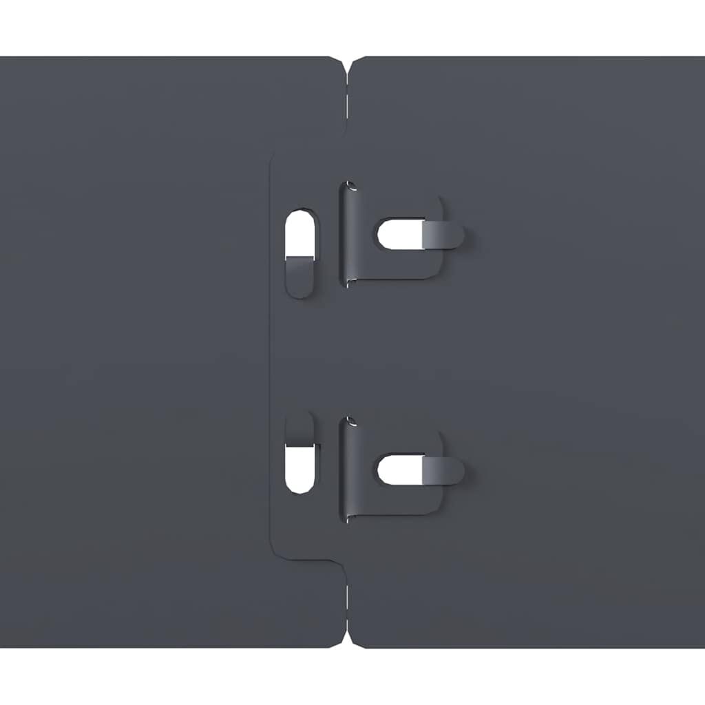 vidaXL Gyepszegélyek 10 db antracit 10x103 cm hidegen hengerelt acél