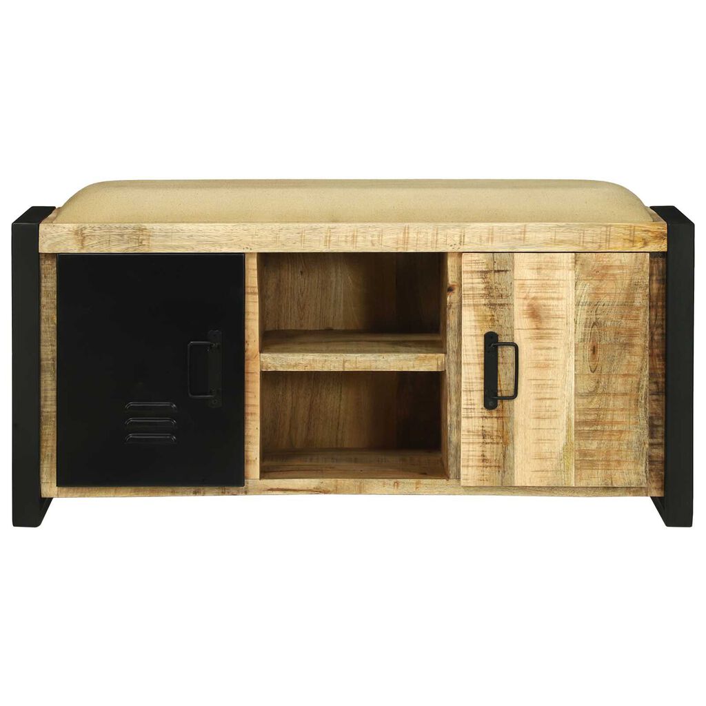 vidaXL Pad szekrény 100x35x50 cm Tömör fa Durva mangófából